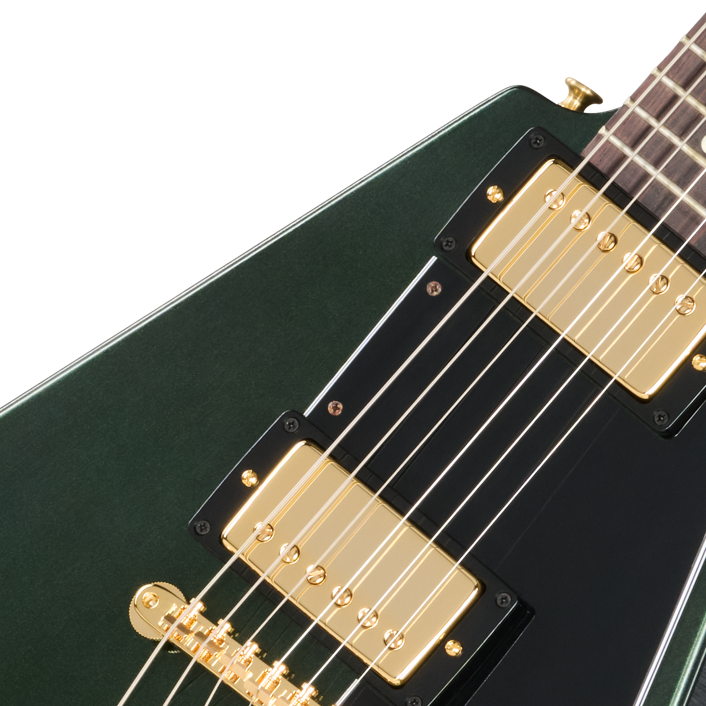 Gibson Custom 1958 Mahogany Flying V Reissue, VOS, British Racing Green Electric Guitar Gibson Custom