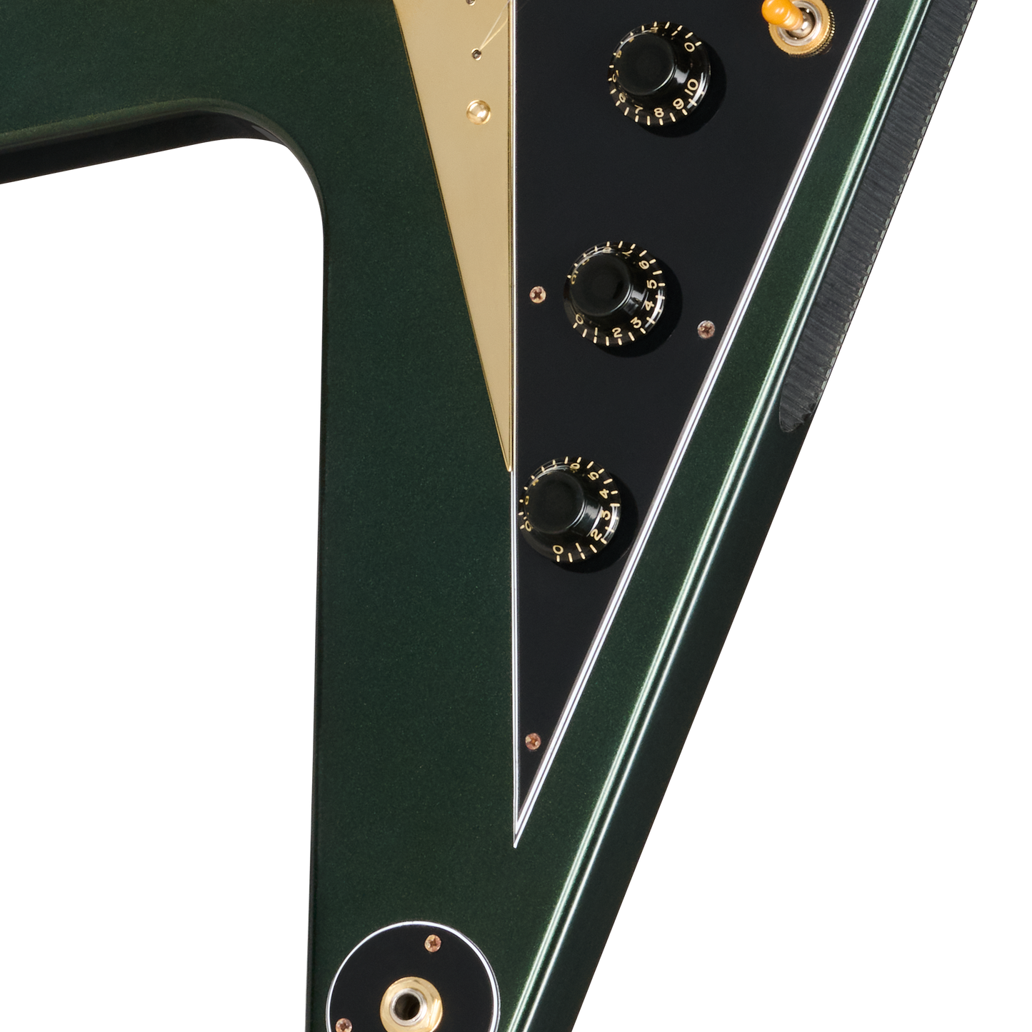 Gibson Custom 1958 Mahogany Flying V Reissue, VOS, British Racing Green Electric Guitar Gibson Custom