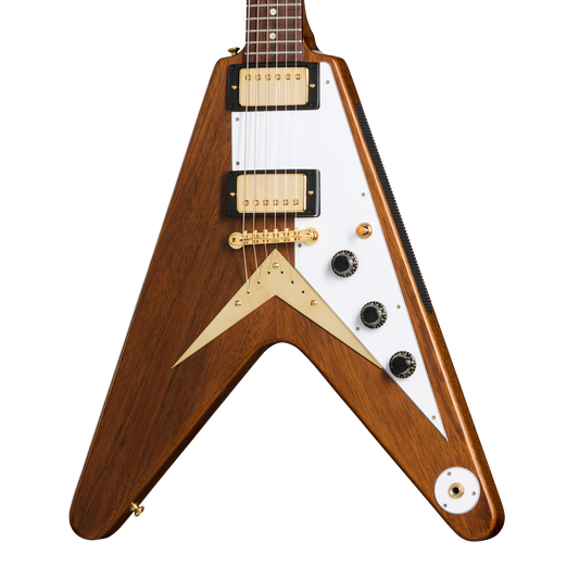 Gibson Custom 1958 Mahogany Flying V Reissue, VOS, Antique Natural Electric Guitar Gibson Custom