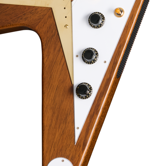 Gibson Custom 1958 Mahogany Flying V Reissue, VOS, Antique Natural Electric Guitar Gibson Custom