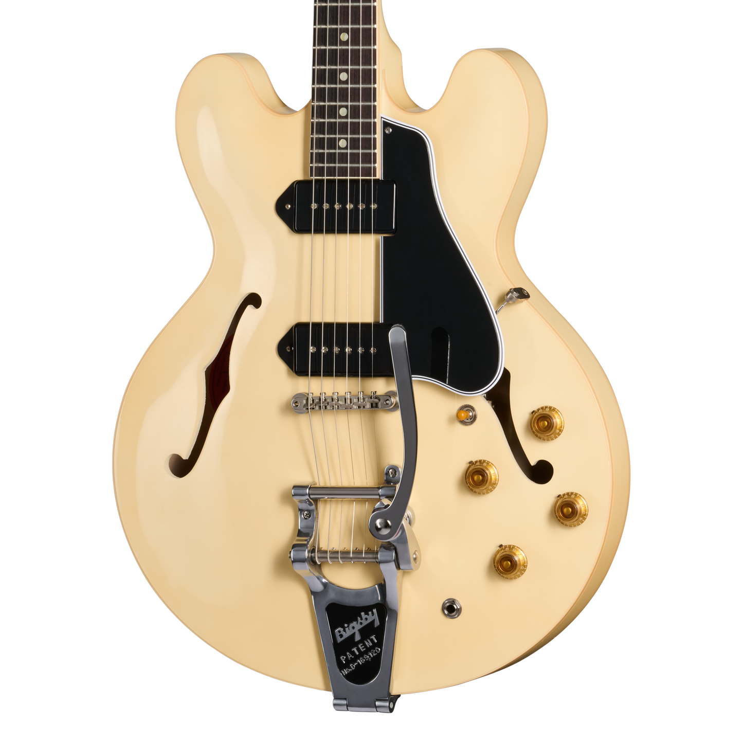 Gibson Custom LE 1959 ES-330 Reissue with Bigsby, VOS, Antique White Electric Guitar Gibson Custom