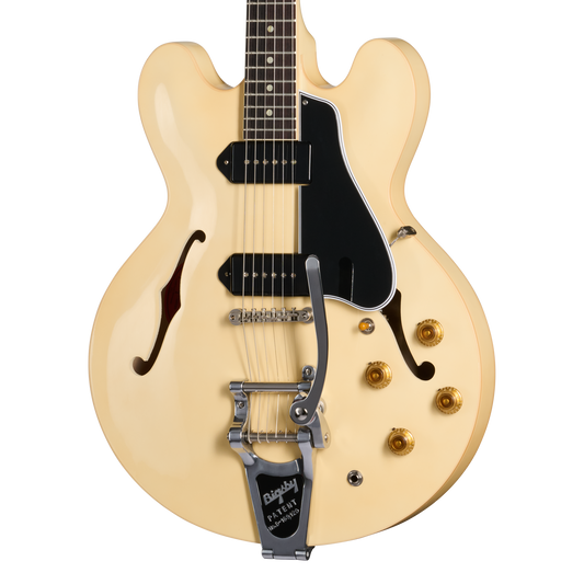 Gibson Custom LE 1959 ES-330 Reissue with Bigsby, VOS, Antique White Electric Guitar Gibson Custom