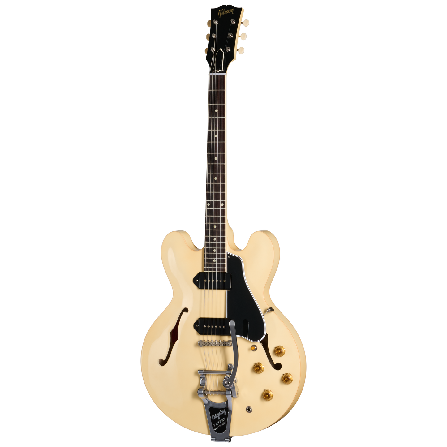 Gibson Custom LE 1959 ES-330 Reissue with Bigsby, VOS, Antique White Electric Guitar Gibson Custom