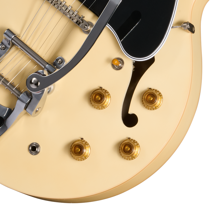 Gibson Custom LE 1959 ES-330 Reissue with Bigsby, VOS, Antique White Electric Guitar Gibson Custom