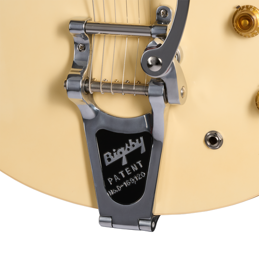 Gibson Custom LE 1959 ES-330 Reissue with Bigsby, VOS, Antique White Electric Guitar Gibson Custom