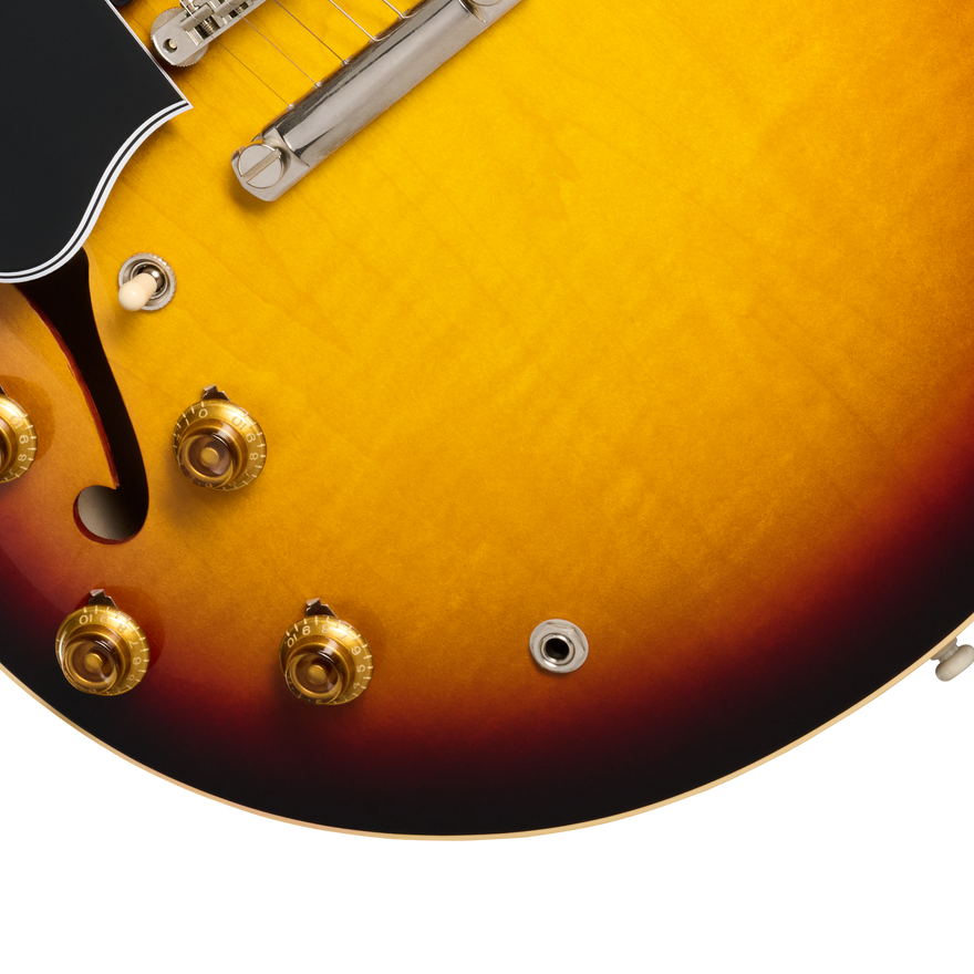 Gibson Custom 1959 ES-335 Reissue, Left-Handed, Vintage Burst Electric Guitar Gibson Custom