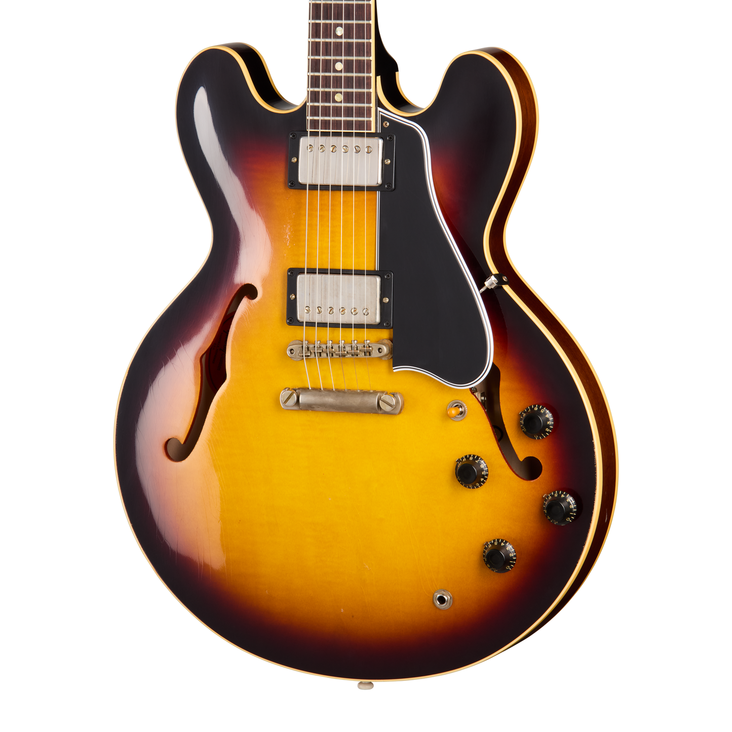 Gibson Custom 1959 ES-335 Reissue, Light Aged, Vintage Sunburst Electric Guitar Gibson Custom