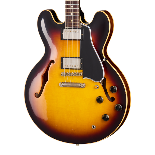 Gibson Custom 1959 ES-335 Reissue, Light Aged, Vintage Sunburst Electric Guitar Gibson Custom