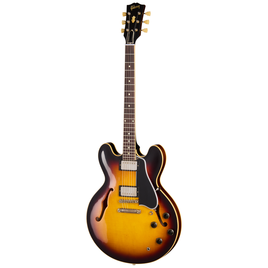 Gibson Custom 1959 ES-335 Reissue, Light Aged, Vintage Sunburst Electric Guitar Gibson Custom