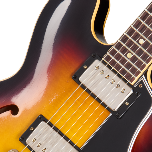 Gibson Custom 1959 ES-335 Reissue, Light Aged, Vintage Sunburst Electric Guitar Gibson Custom