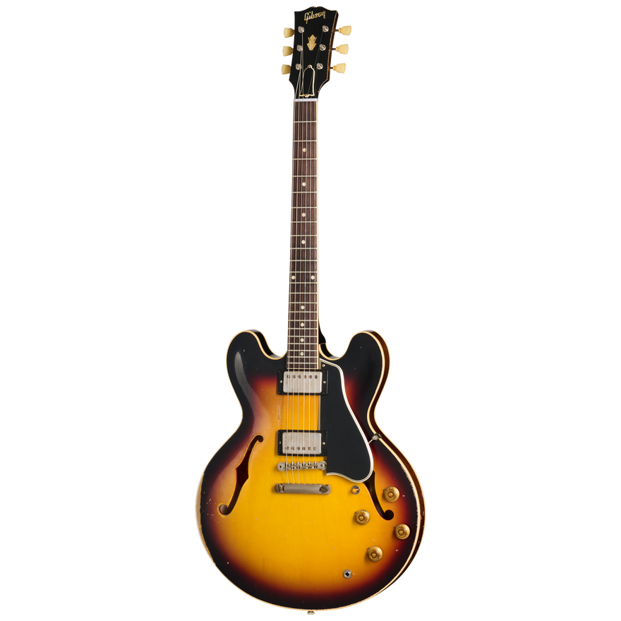 Gibson Custom 1959 ES-335 Reissue, Ultra Heavy Aged, Vintage Burst Electric Guitar Gibson Custom