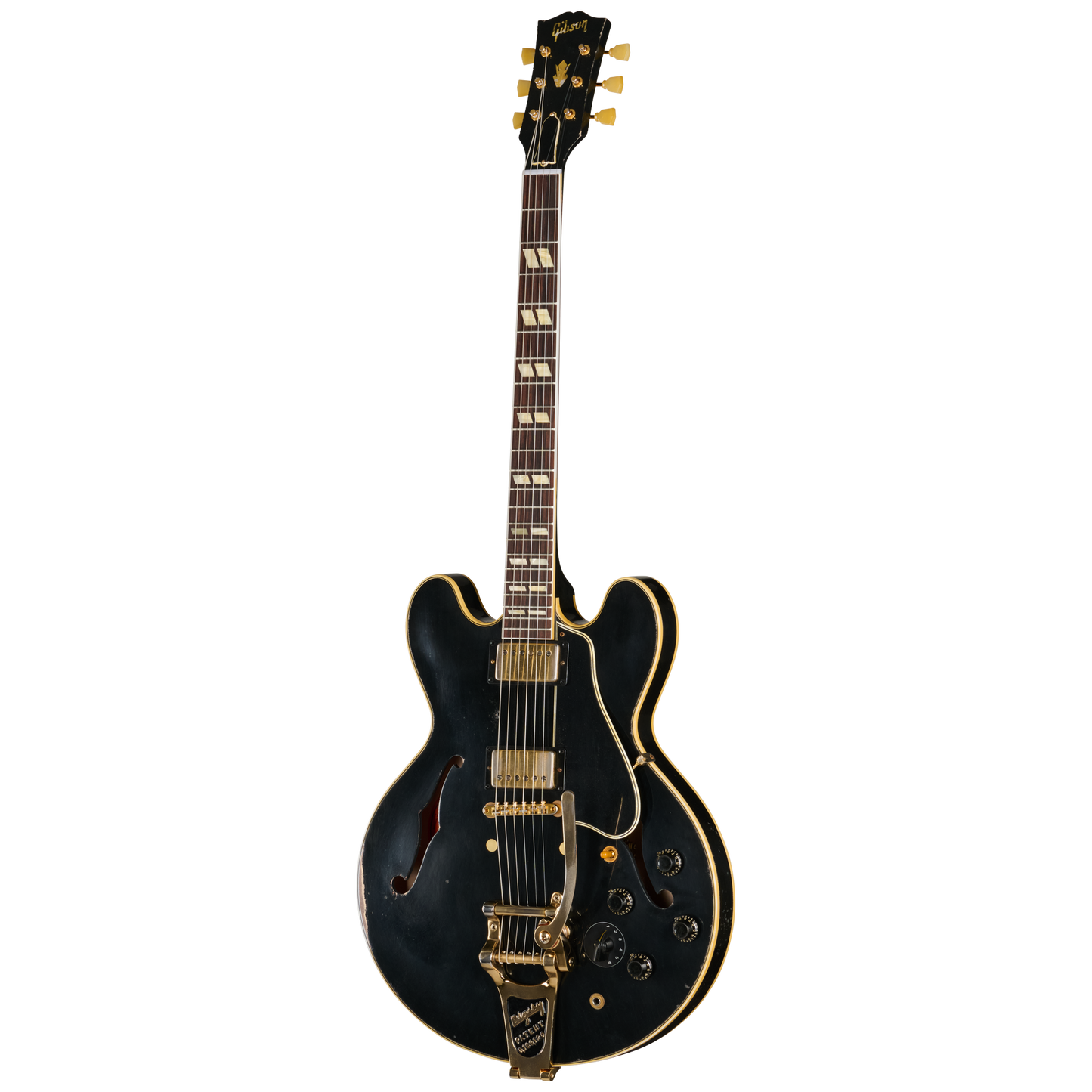 Gibson Custom LE 1959 ES-345 Reissue with Bigsby, Heavy Aged, Ebony Electric Guitar Gibson Custom