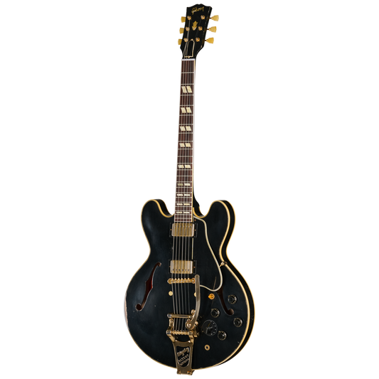 Gibson Custom LE 1959 ES-345 Reissue with Bigsby, Heavy Aged, Ebony Electric Guitar Gibson Custom