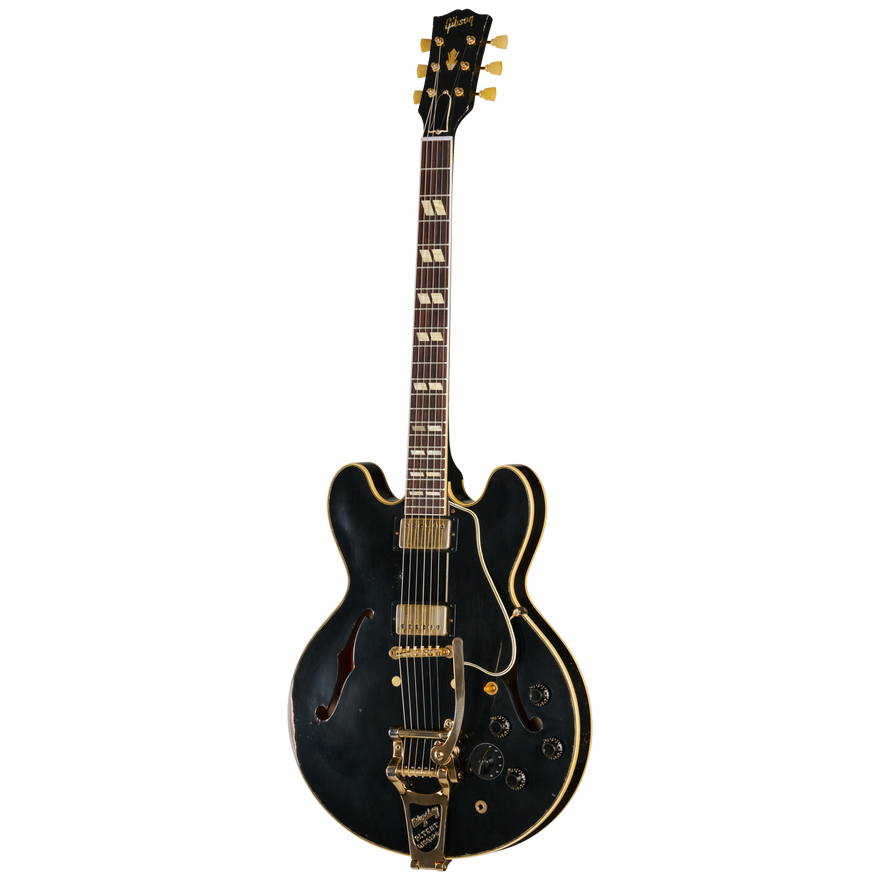 Gibson Custom LE 1959 ES-345 Reissue with Bigsby, Heavy Aged, Ebony Electric Guitar Gibson Custom