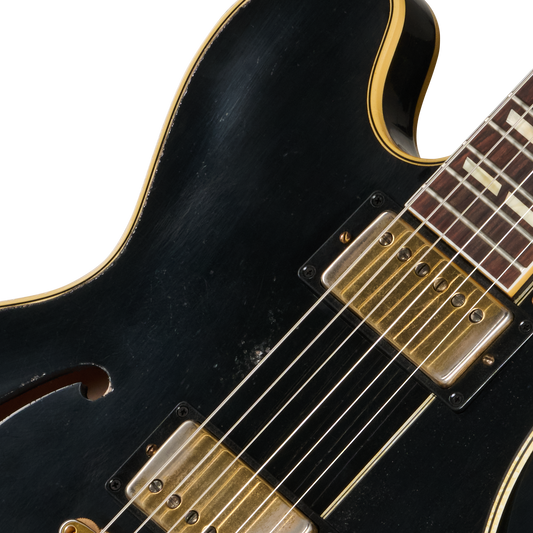 Gibson Custom LE 1959 ES-345 Reissue with Bigsby, Heavy Aged, Ebony Electric Guitar Gibson Custom