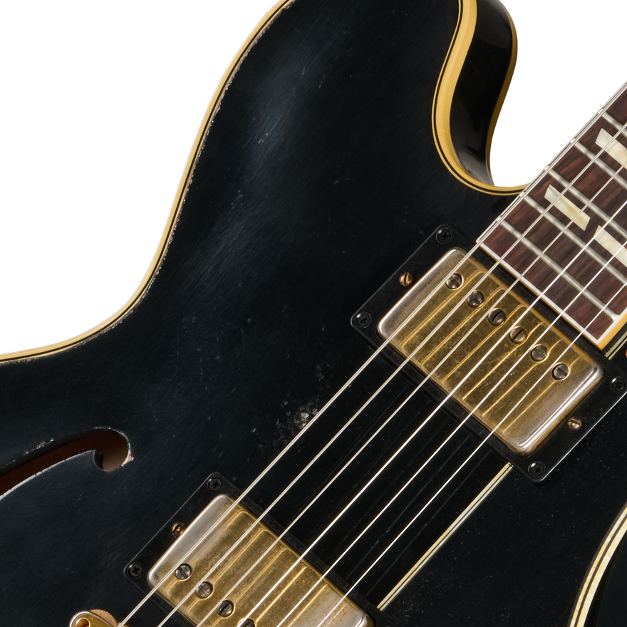 Gibson Custom LE 1959 ES-345 Reissue with Bigsby, Heavy Aged, Ebony Electric Guitar Gibson Custom