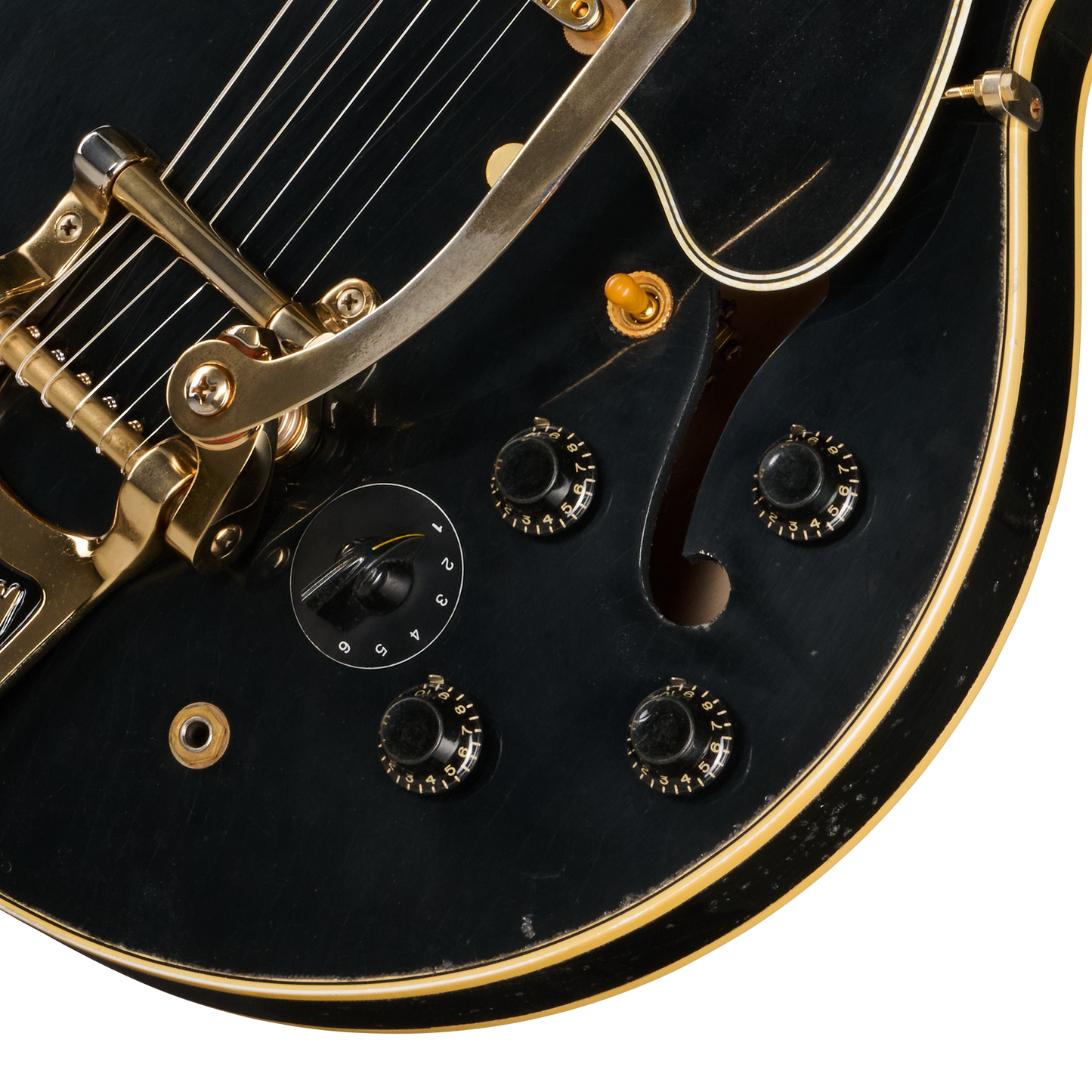 Gibson Custom LE 1959 ES-345 Reissue with Bigsby, Heavy Aged, Ebony Electric Guitar Gibson Custom