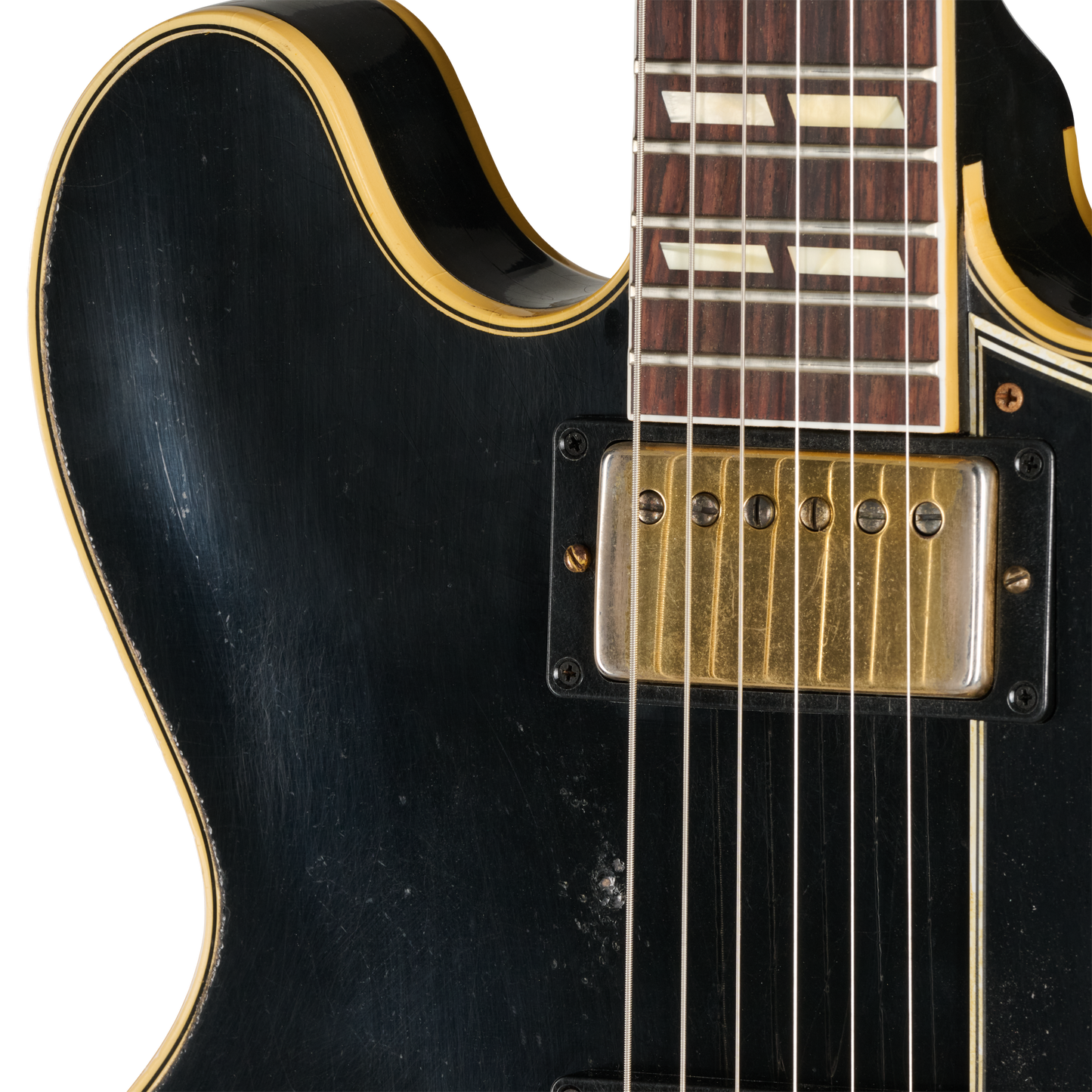 Gibson Custom LE 1959 ES-345 Reissue with Bigsby, Heavy Aged, Ebony Electric Guitar Gibson Custom