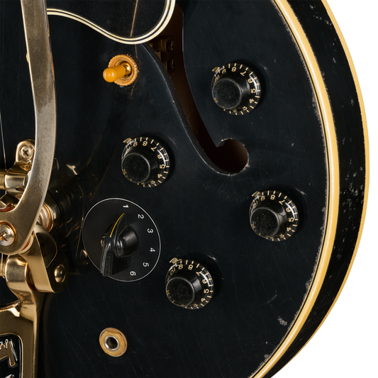 Gibson Custom LE 1959 ES-345 Reissue with Bigsby, Heavy Aged, Ebony Electric Guitar Gibson Custom