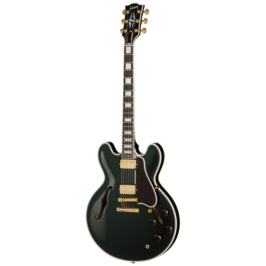 Gibson Custom 1959 ES-355 Reissue, Gloss, British Racing Green Electric Guitar Gibson Custom