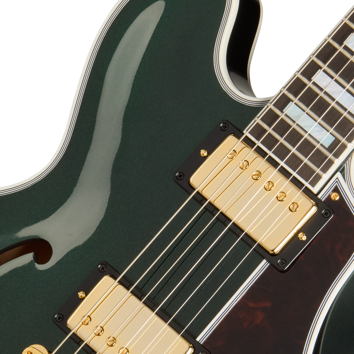 Gibson Custom 1959 ES-355 Reissue, Gloss, British Racing Green Electric Guitar Gibson Custom