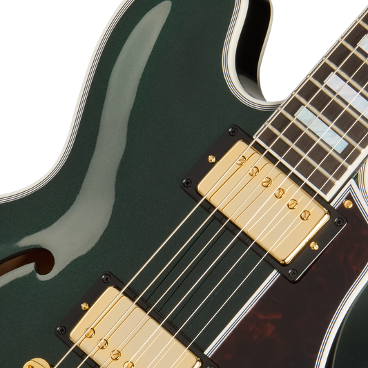 Gibson Custom 1959 ES-355 Reissue, Gloss, British Racing Green Electric Guitar Gibson Custom