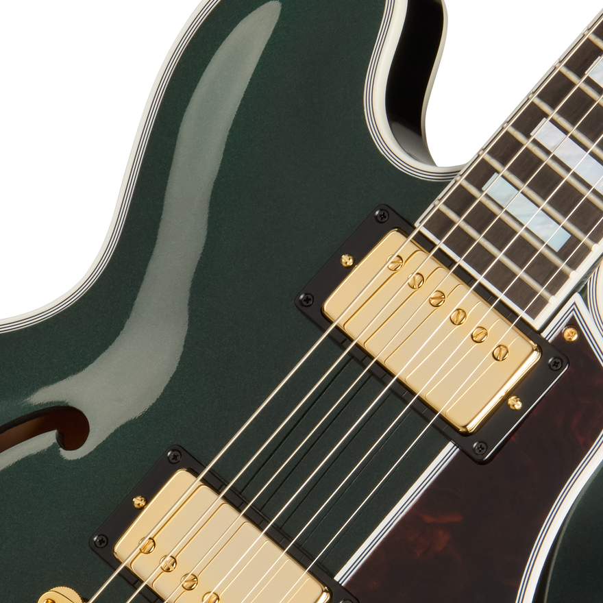 Gibson Custom 1959 ES-355 Reissue, Gloss, British Racing Green Electric Guitar Gibson Custom