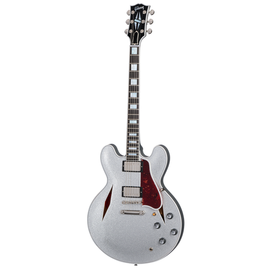 Gibson Custom 1959 ES-355 Reissue with Diamond F-Holes, Gloss, Silver Sparkle Electric Guitar Gibson Custom