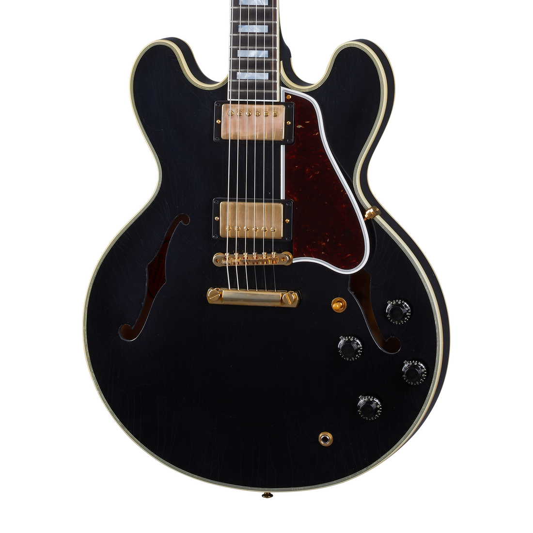 Gibson Custom 1959 ES-355 Reissue, Ultra Light Aged, Ebony Electric Guitar Gibson Custom
