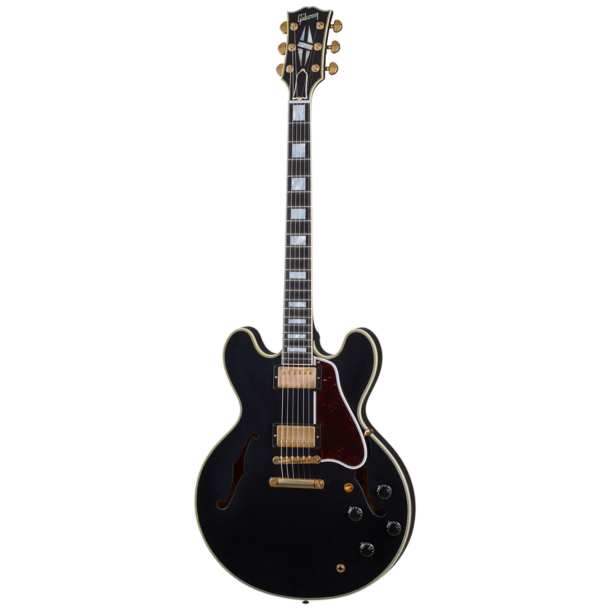 Gibson Custom 1959 ES-355 Reissue, Ultra Light Aged, Ebony Electric Guitar Gibson Custom