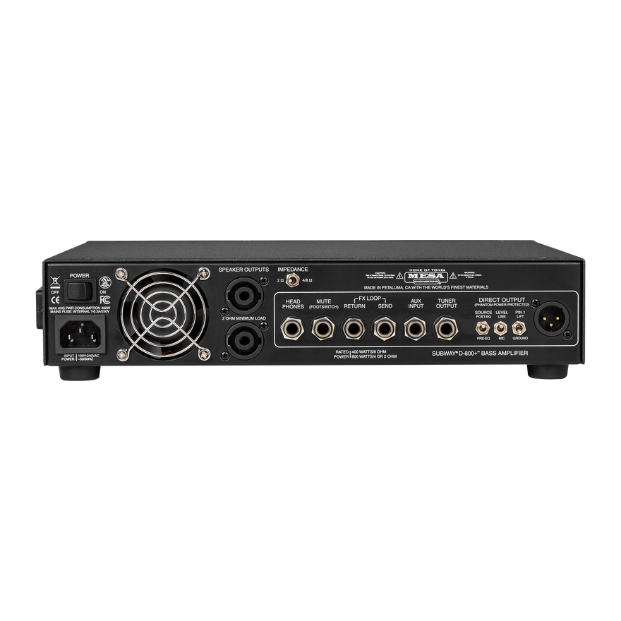 Mesa/Boogie Subway D-800+ Bass Amp (Metal Head), EU Head Mesa/Boogie