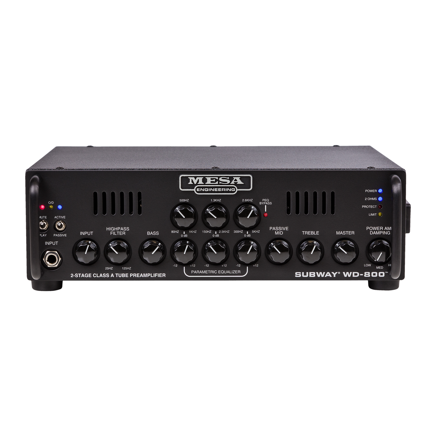 Mesa/Boogie Subway WD-800 Bass Amp (Metal Head), Black Head Mesa/Boogie