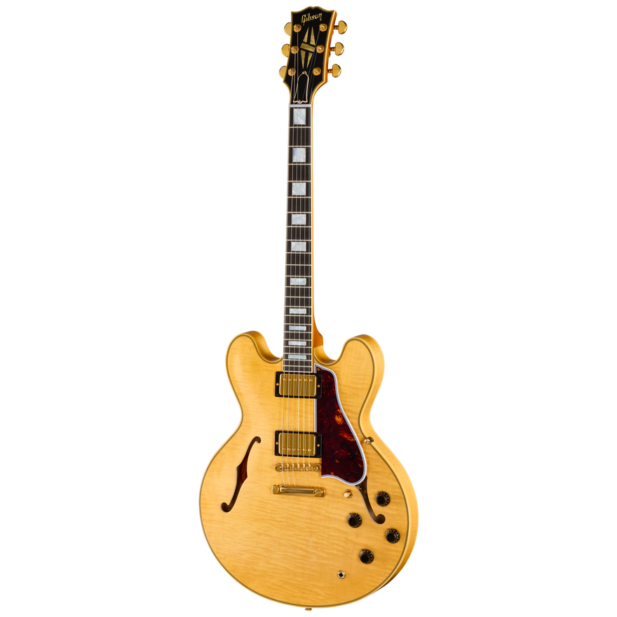 Gibson Custom LE 1960 ES-355 Reissue with Figured Maple, Light Aged, Antique Blonde Electric Guitar Gibson Custom