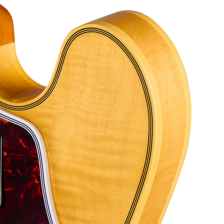 Gibson Custom LE 1960 ES-355 Reissue with Figured Maple, Light Aged, Antique Blonde Electric Guitar Gibson Custom