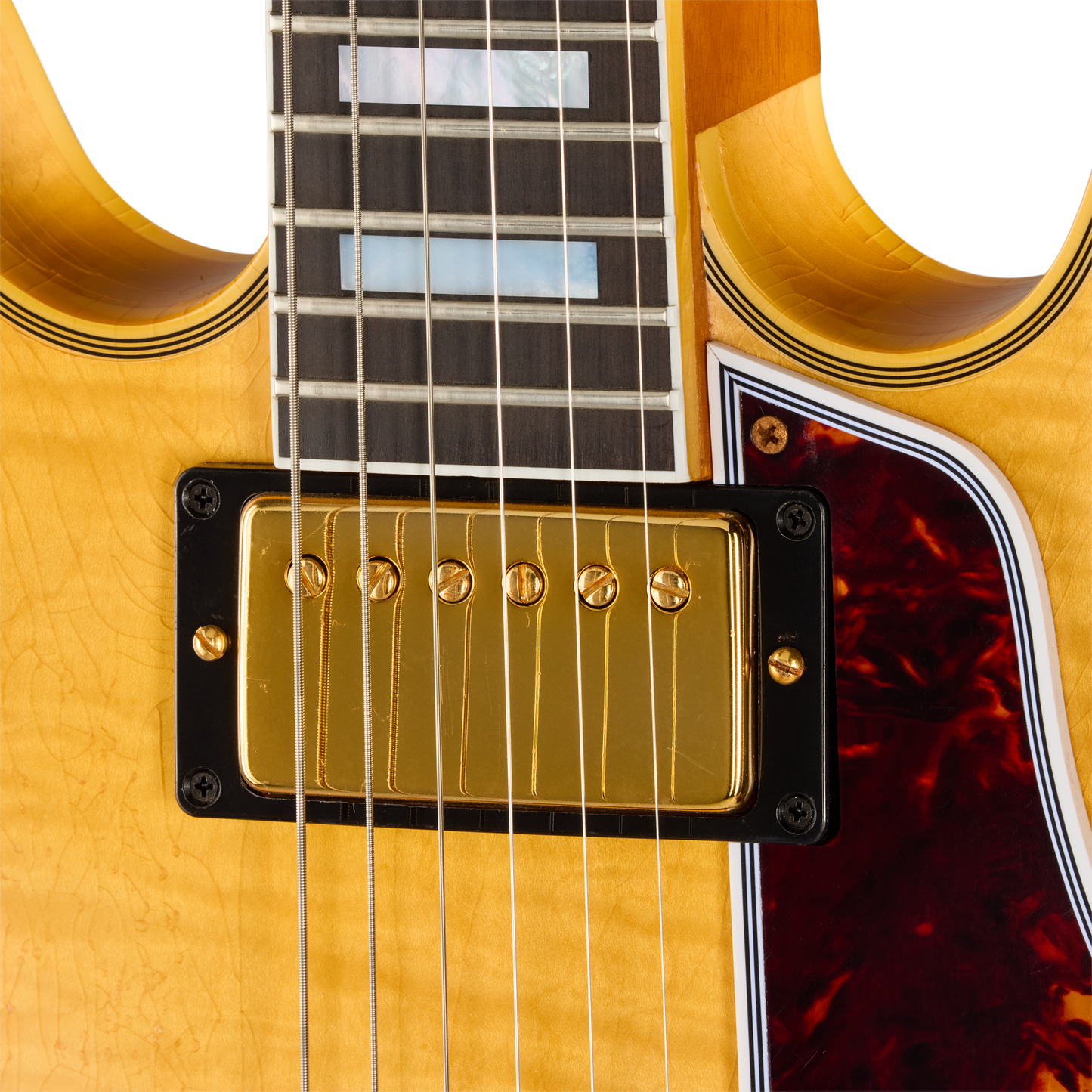 Gibson Custom LE 1960 ES-355 Reissue with Figured Maple, Light Aged, Antique Blonde Electric Guitar Gibson Custom