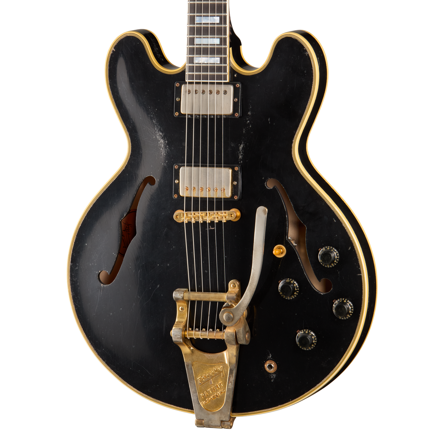 Gibson Custom Keith Richards 1960 ES-355 Collector’s Edition, Signed Guitar and Label, Ebony, Exclusive Electric Guitar Gibson Custom