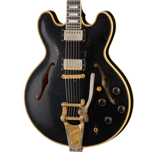 Gibson Custom Keith Richards 1960 ES-355 Collector’s Edition, Signed Guitar and Label, Ebony, Exclusive Electric Guitar Gibson Custom