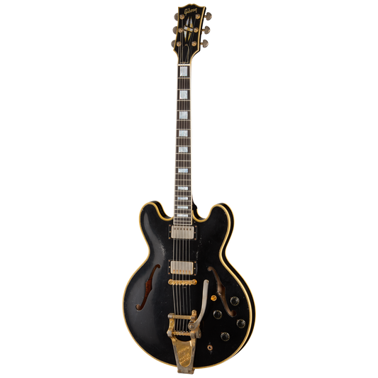 Gibson Custom Keith Richards 1960 ES-355 Collector’s Edition, Signed Guitar and Label, Ebony, Exclusive Electric Guitar Gibson Custom