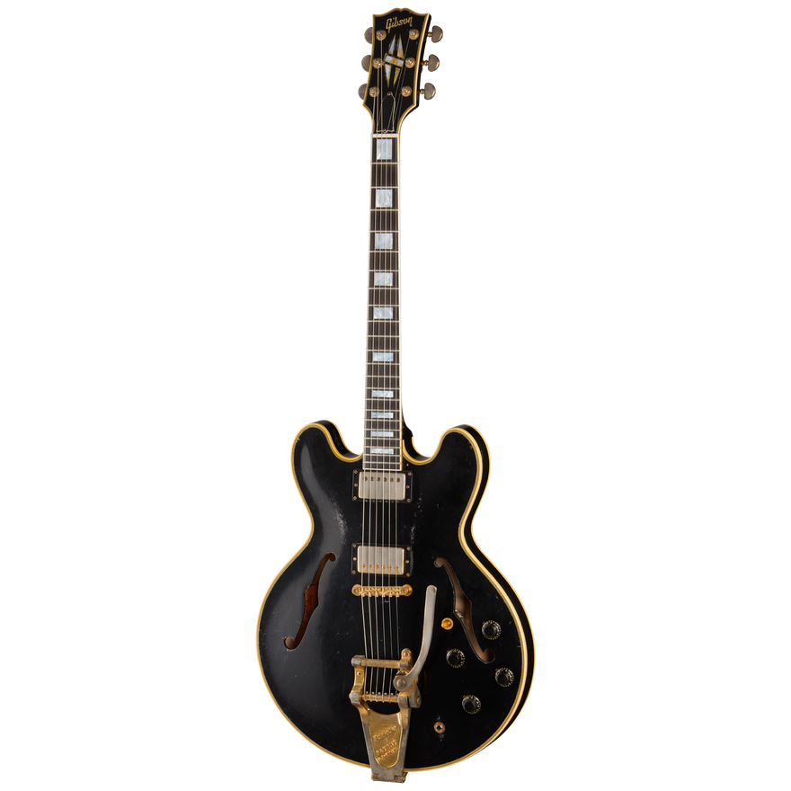 Gibson Custom Keith Richards 1960 ES-355 Collector’s Edition, Signed Guitar and Label, Ebony, Exclusive Electric Guitar Gibson Custom