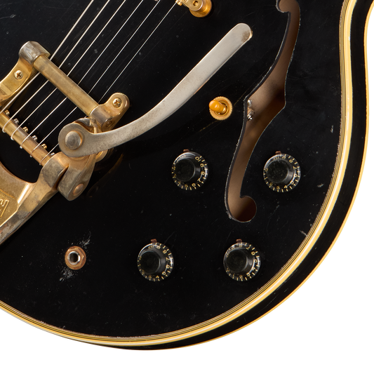 Gibson Custom Keith Richards 1960 ES-355 Collector’s Edition, Signed Guitar and Label, Ebony, Exclusive Electric Guitar Gibson Custom