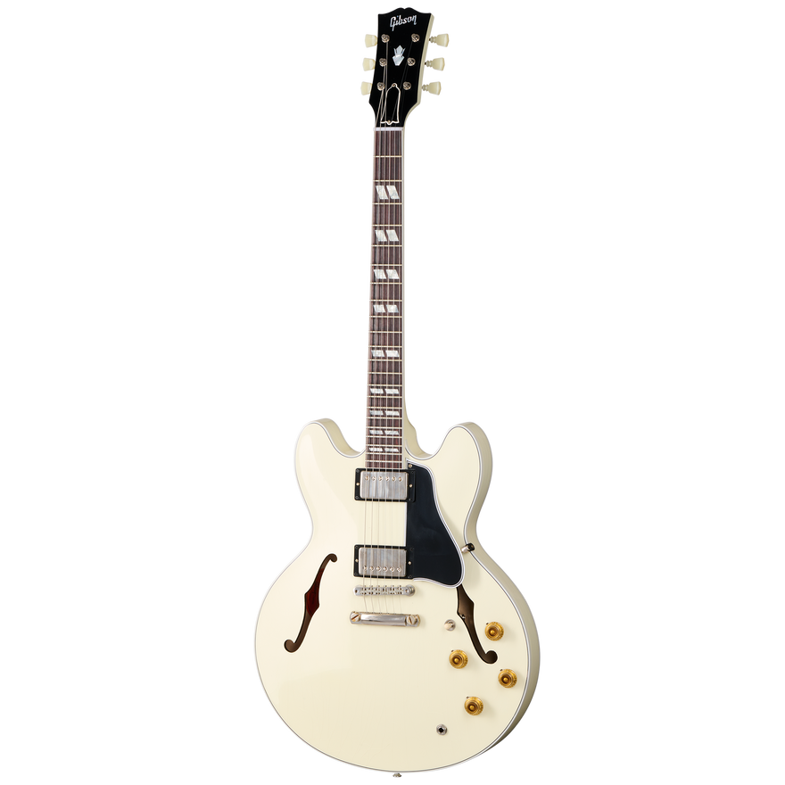 Gibson Custom 1964 ES-345 Reissue, Ultra Light Aged, Classic White Electric Guitar Gibson Custom