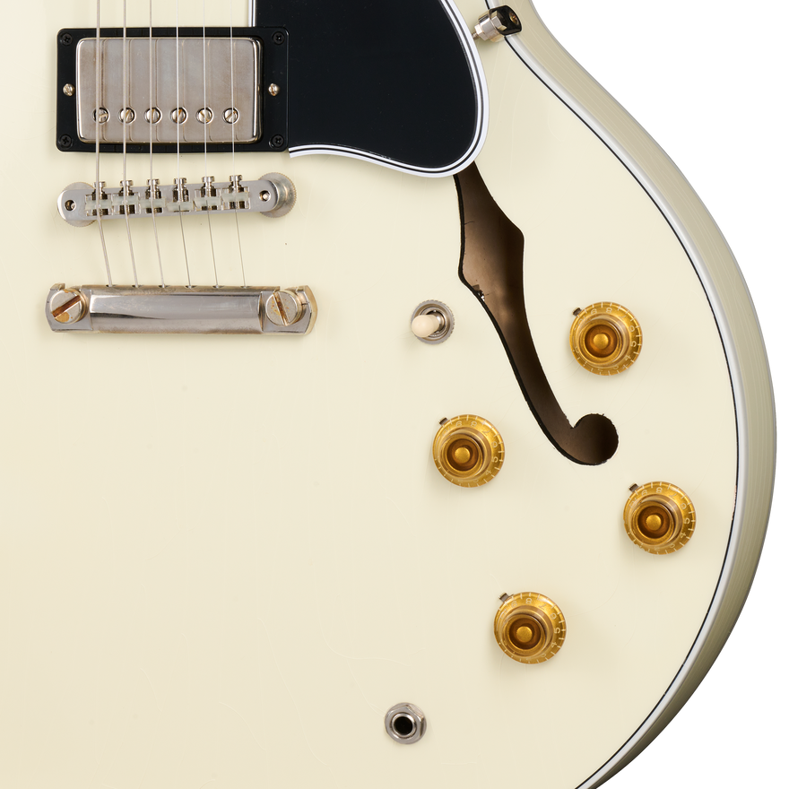 Gibson Custom 1964 ES-345 Reissue, Ultra Light Aged, Classic White Electric Guitar Gibson Custom