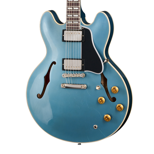 Gibson Custom 1964 ES-345 Reissue, Ultra Light Aged, Antique Pelham Blue Electric Guitar Gibson Custom