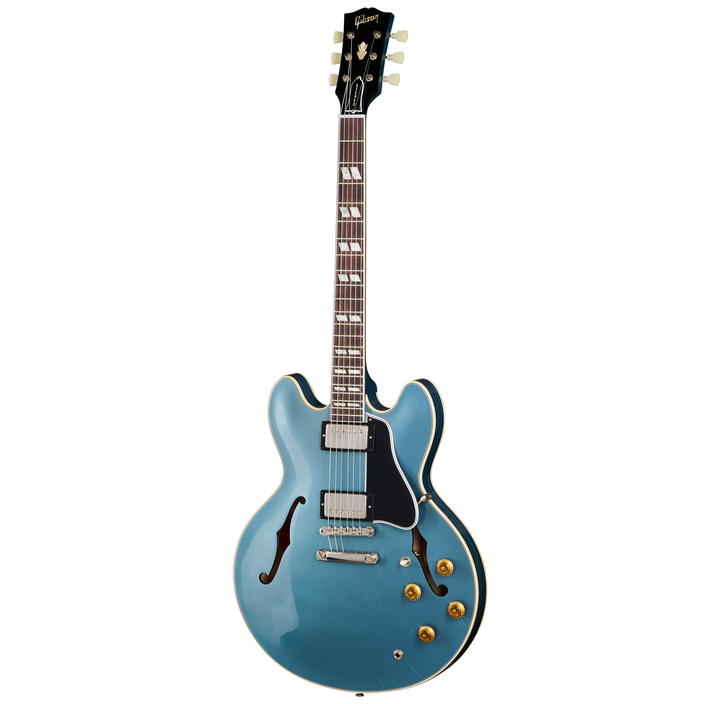Gibson Custom 1964 ES-345 Reissue, Ultra Light Aged, Antique Pelham Blue Electric Guitar Gibson Custom