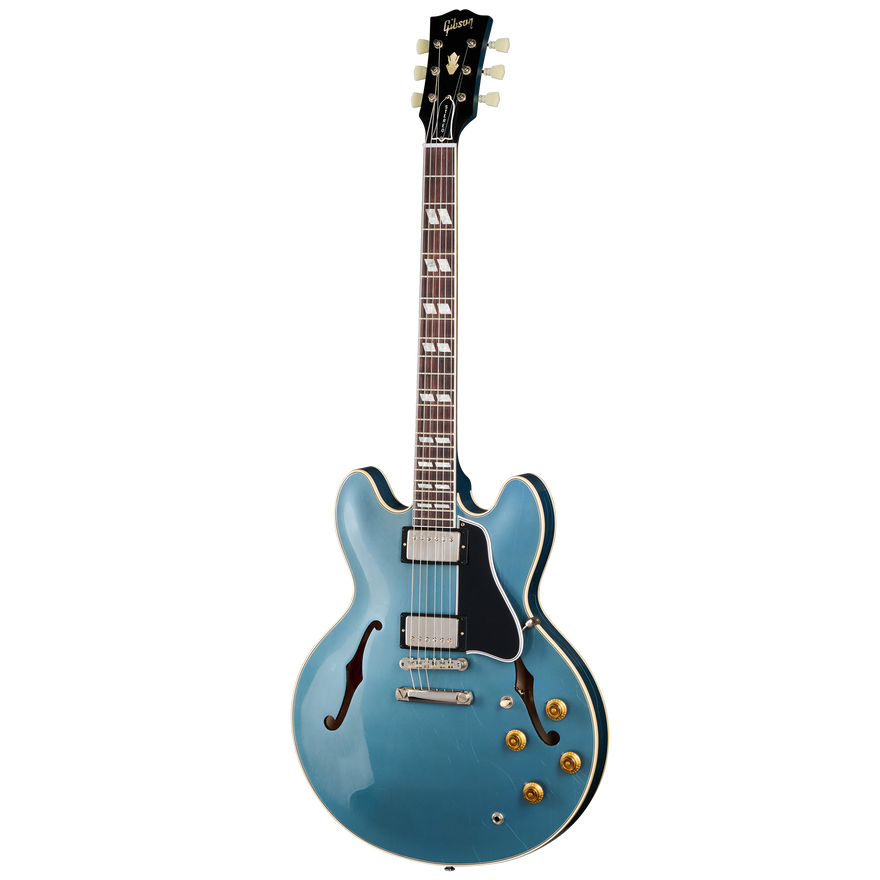 Gibson Custom 1964 ES-345 Reissue, Ultra Light Aged, Antique Pelham Blue Electric Guitar Gibson Custom