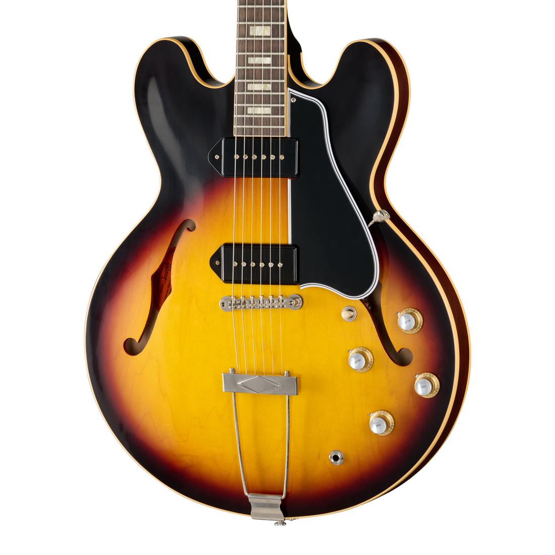 Gibson Custom 1962 ES-330 Reissue, VOS, Vintage Burst Electric Guitar Gibson Custom