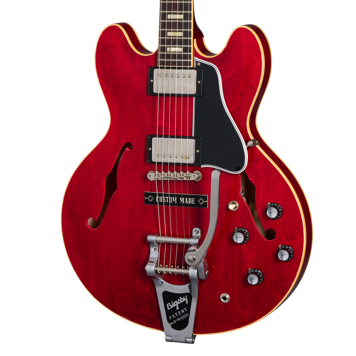 Gibson Custom 1964 ES-335 Reissue, Light Aged, Sixties Cherry Electric Guitar Gibson Custom