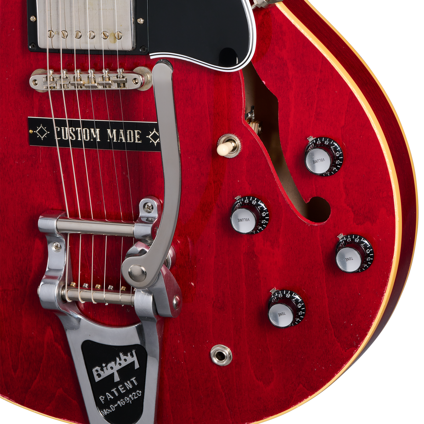 Gibson Custom 1964 ES-335 Reissue, Light Aged, Sixties Cherry Electric Guitar Gibson Custom