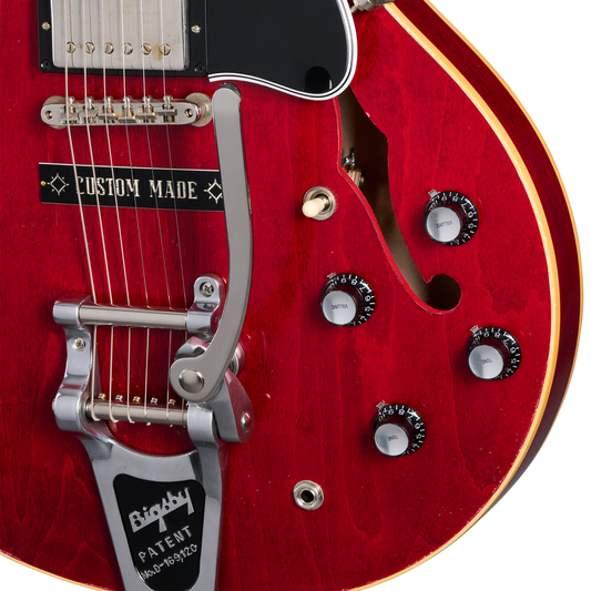 Gibson Custom 1964 ES-335 Reissue, Light Aged, Sixties Cherry Electric Guitar Gibson Custom