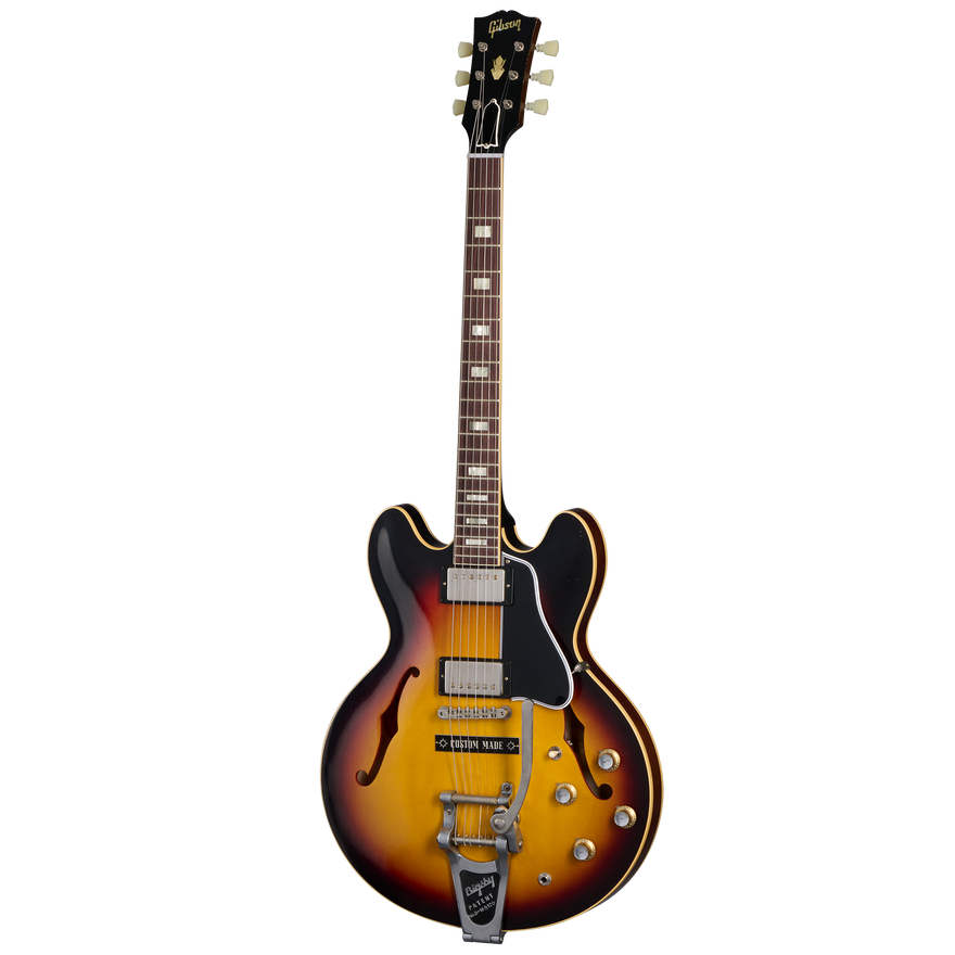 Gibson Custom 1964 ES-335 Reissue, Light Aged, Vintage Burst Electric Guitar Gibson Custom